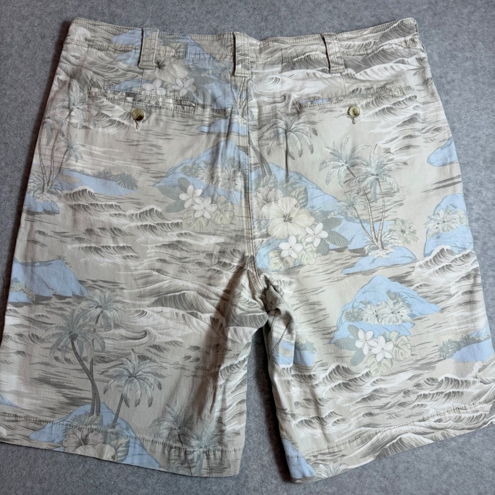 Tori Richard Mens Shorts 38 Hawaiian Tropical Palm Floral Stretch Golf Resort - Picture 8 of 12